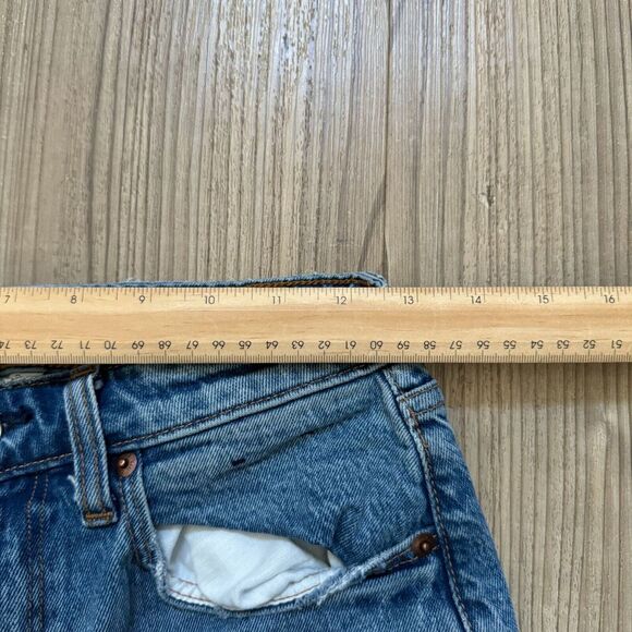 Abercrombie & Fitch The 80's Mom High Rise Med Wash Jeans Sz 26 Curve Love - Picture 2 of 7